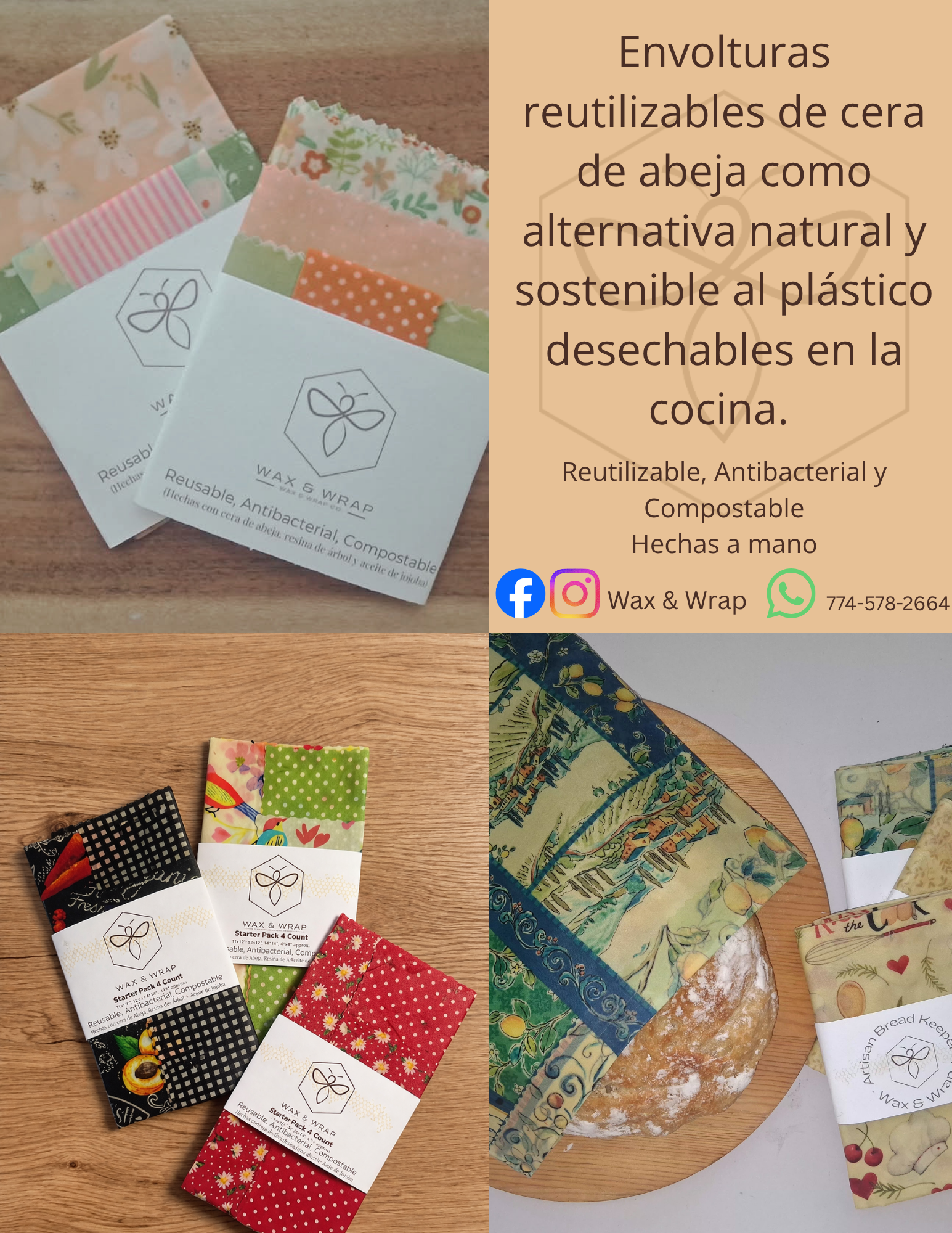 Logo de Wax & Wrap